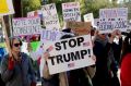 Protesters rally outside the Capitol in Phoenix, Arizona.