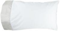 Peacock Alley   Soprano Cuff Sateen Standard Pillowcases, Platinum