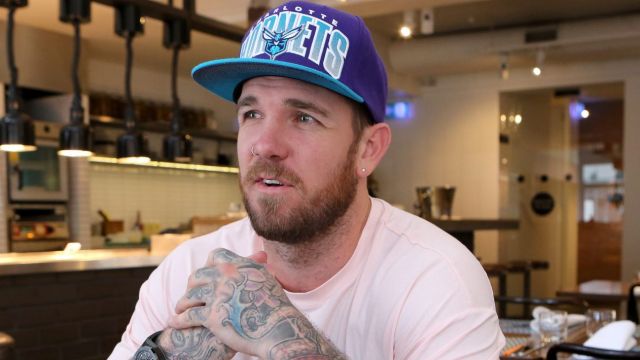 Dane Swan at lunch with Karl Quinn at The Smith in Prahran.