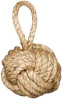 Two's Company   Marseille Knot Door Stopper (3.3 lbs), Jute