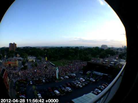 Nashville Country Music Marathon 2012 Start, Time-lapse with a Fisheye Lens