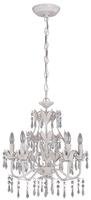 Lite Source   Evelyn 5-Lite Chandelier, Ivory