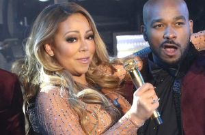 Mariah Carey performs at the New Year's Eve celebration in Times Square.