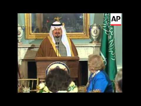 USA: WASHINGTON: SAUDI ARABIA'S DEFENCE MINISTER PRINCE SULTAN VISIT