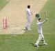 Great knock: Peter Handscomb salutes the crowd after reaching his century.