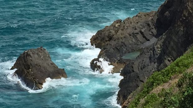 Goolawah Beach in Crescent Head, where 14 people were swept into the water.