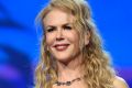 Nicole Kidman accepts the International Star Award at the Palm Springs International Film Festival on Monday.