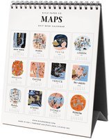 Rifle Paper Co.   2017 Maps Flip Desk Calendar