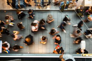 Shoppers converge on Melbourne Central to make the most of the Boxing Day sales.