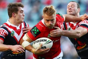Rising star: Jack De Belin has become a leader for the Dragons.