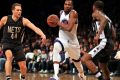 Dominant: Kevin Durant drives to the basket against the Brooklyn Nets.