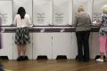 07-09-2013; nww 275172; FEDERAL ELECTION 2013: Liberal candidate Isabelle White at the polling booth before casting her ...