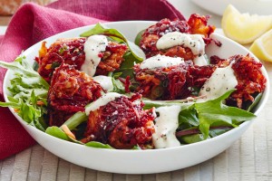 Carrot and beetroot fritters