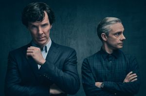 Not seeing eye to eye: Benedict Cumberbatch and Martin Freeman as Sherlock Holmes and Dr Watson. 
