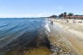 St Kilda beach on Friday.