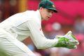 Peter Handscomb kept wicket with aplomb for Australia against Pakistan at the SCG after stepping in for the ill Matthew Wade.