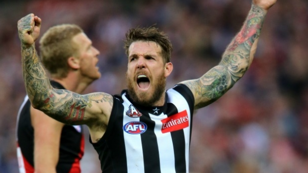 A sight Collingwood fans never tired of â Swan celebrating a goal.