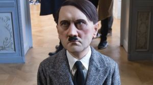 A controversial sculpture of Adolf Hitler by Maurizio Cattelan takes centre stage at the museum Monnaie de Paris. The ...