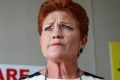 "I am not impressed with it all": One Nation leader Pauline Hanson.