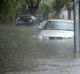 Several cars were swamped due to the flooding.