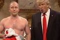 Season greetings from SNL: Beck Bennett as Russian president Vladimir Putin and Alec Baldwin as Donald Trump.