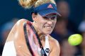 World number one Angelique Kerber was taken to three sets at the Brisbane International on Wednesday night.