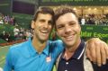 Horacio Zeballos took a quick selfie with Novak Djokovic.