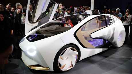 The Toyota Concept-i at CES International in Las Vegas.