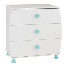 Alinéa - Leo et lea  Commode enfant 3 tiroirs (bleu ou rose) - Commode et Armoire Enfant