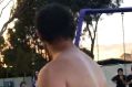 The man who racially abused several adults and children at a popular Coburg park on Wednesday.