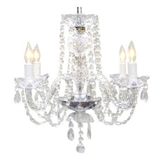 The Gallery - European Crystal Chandelier, 17" - Chandeliers