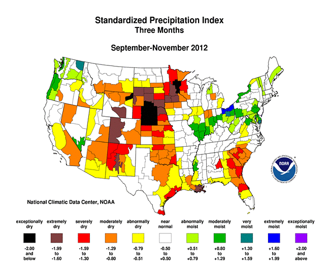 3-month Standardized Precipitation Index