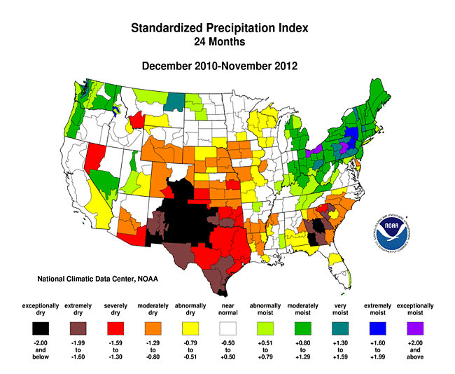 24-month Standardized Precipitation Index