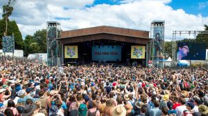 Crowds at the Falls Festival in Lorne.