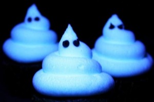 Glow-in-the-dark cupcakes