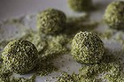 Healthy snack: Matcha balls.