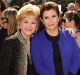 Actresses Debbie Reynolds and Carrie Fisher.