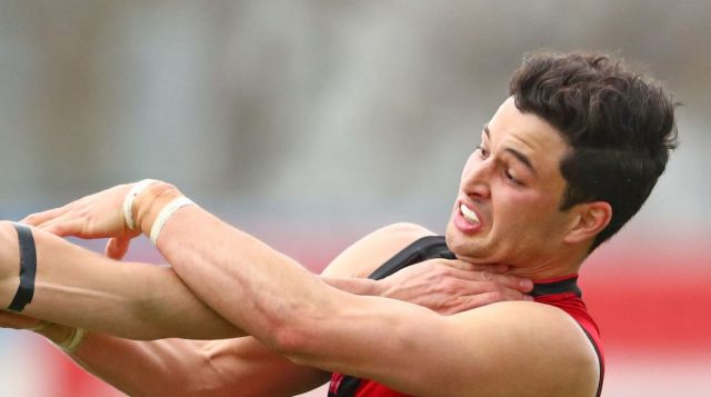 Ben McNiece in action for Essendon last year in the VFL.