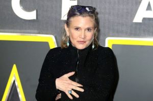 Carrie Fisher attends the European Premiere of "Star Wars: The Force Awakens" at Leicester Square on December 16, 2015 ...