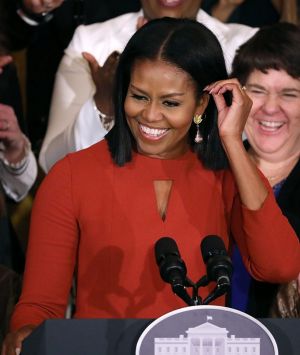 Michelle Obama delivers remarks honouring the 2017 School Counsellor of the Year and counsellors from across the country ...