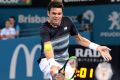 Big scalp: World number three Milos Raonic.