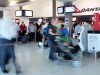 Qantas operations at Perth Airport. Passengers in the terminal before boarding their flights. Picture: Simon Santi / The West Australian 31st March 2011 ******