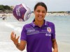 Perth Glory Women's team player Sam Kerr at Cottesloe Beach. pic by Trevor Collens 05/01/2017