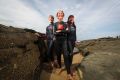 Dorothy Dickey, 86, with her daughter Janette Dickey and grandaughter Shelley Hogg after competing at the Lorne Pier to ...