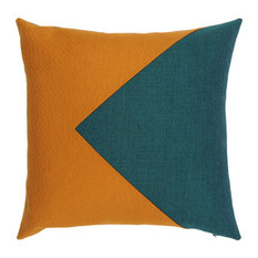 Coussin Marcel sapin & safran - Coussin