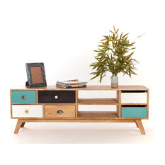 Meuble tv bas design scandinave - Solution Média et Meuble TV