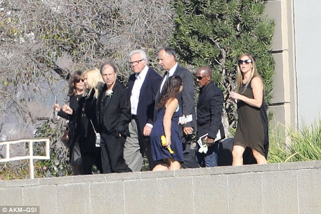 Todd Fisher and friends leave the double funeral service of Carrie and Debbie - 'And so they're together, and they will be together here and in heaven, and we're OK with that' said Todd