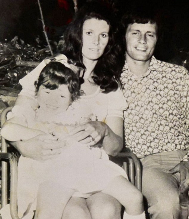 Catherine Zeta-Jones shared this picture of herself sitting on her mother's knee as a young girl from Swansea