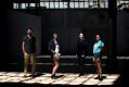 Carriageworks director Lisa Havilah (second from right) with artists Mathew Cooper, Sarah Contos and Kate Beckett who ...