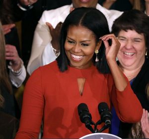 Michelle Obama delivers remarks honouring the 2017 School Counsellor of the Year and counsellors from across the country ...